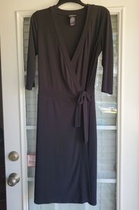 Bisou Bisou Black Crossover Dress